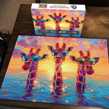 Sunshine Giraffe Jigsaw Puzzle 1000 Pieces